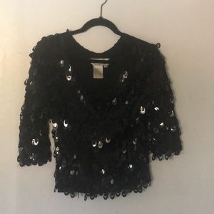 Joseph A holiday silk blouse